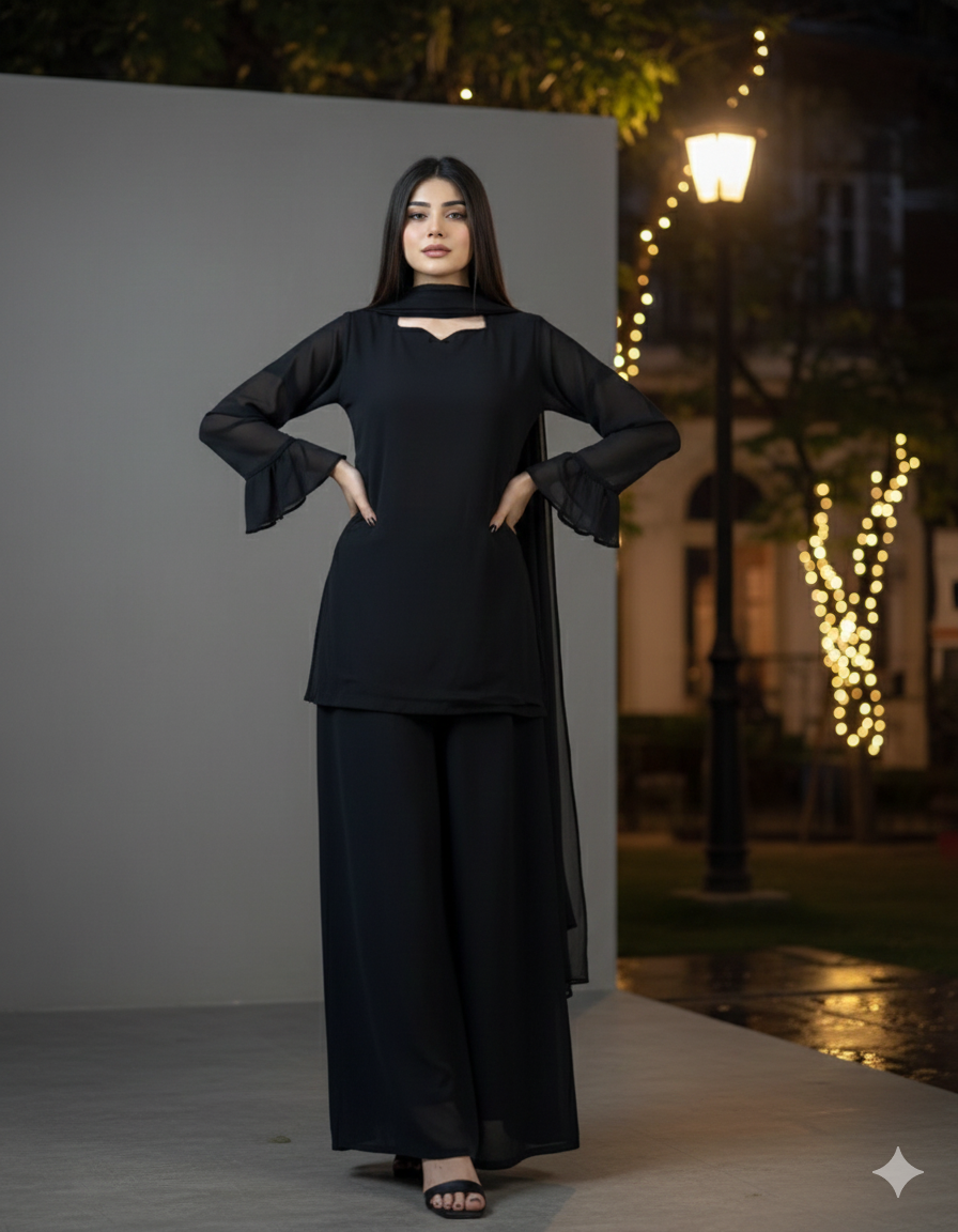 Siyah e Husn 3pcs dress