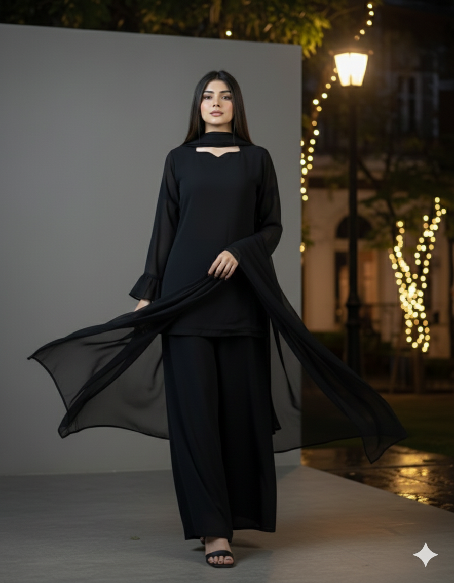 Siyah e Husn 3pcs dress