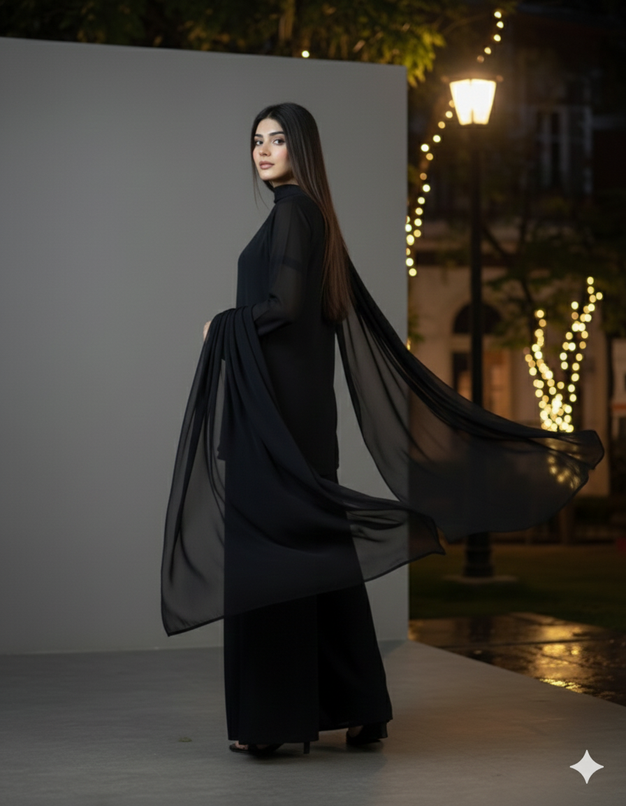 Siyah e Husn 3pcs dress