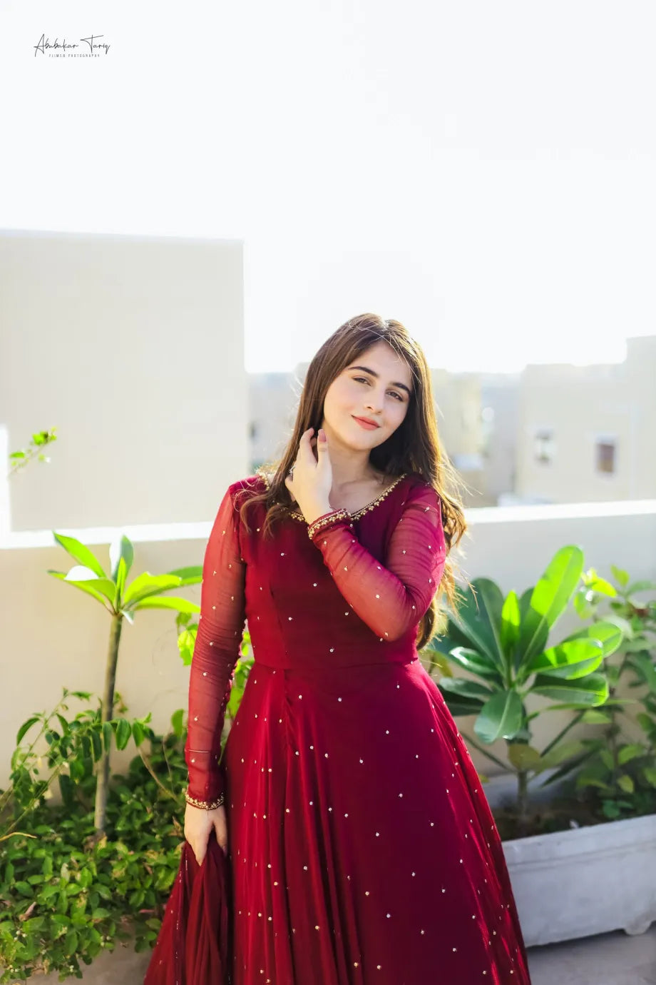 Mehru Hand Emb Anarkali Dress