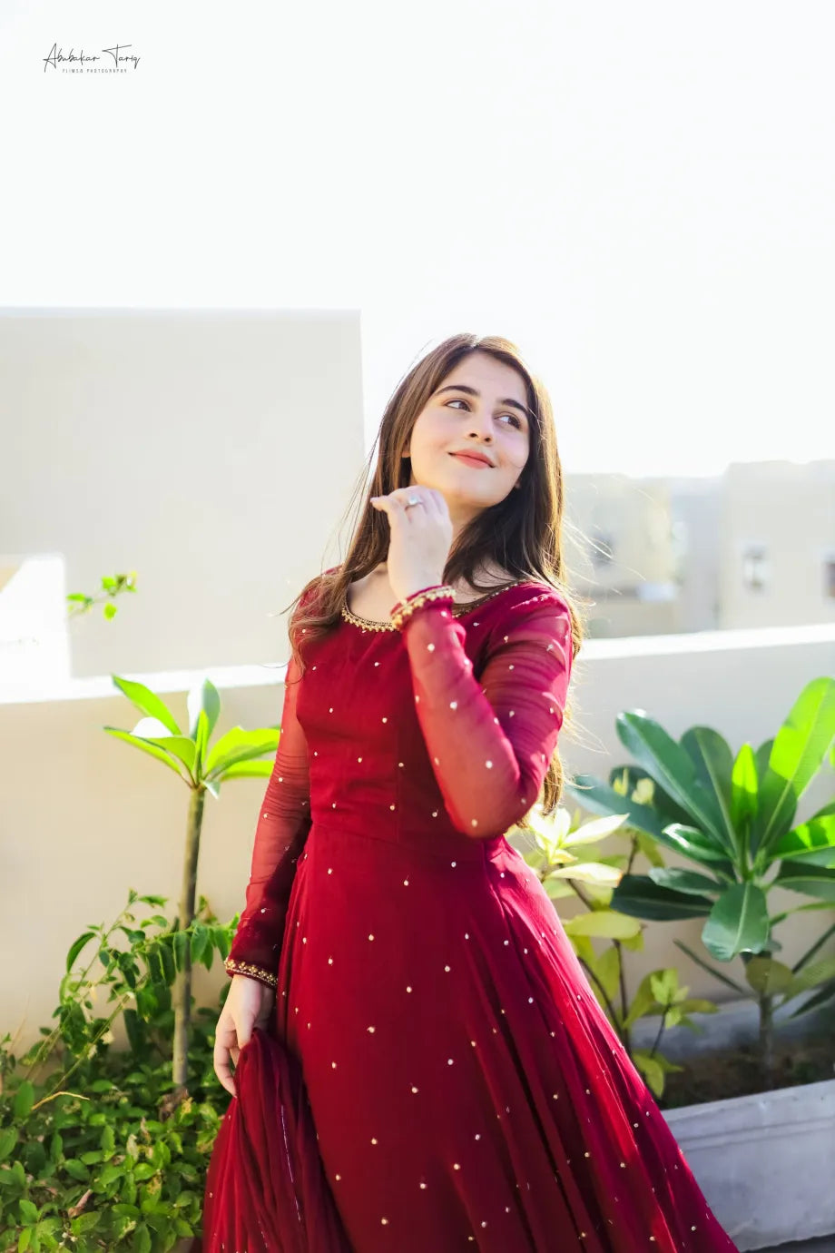 Mehru Hand Emb Anarkali Dress