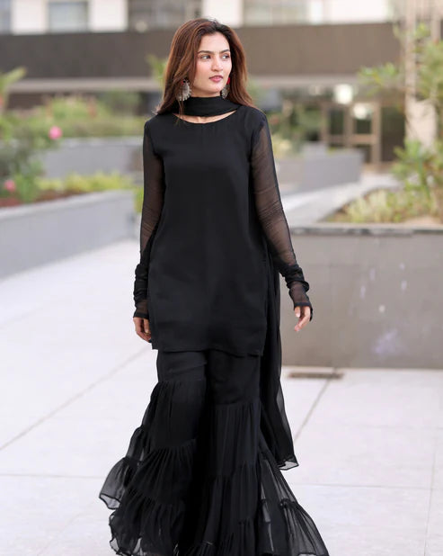 Black Heart Dress 3PCS Set